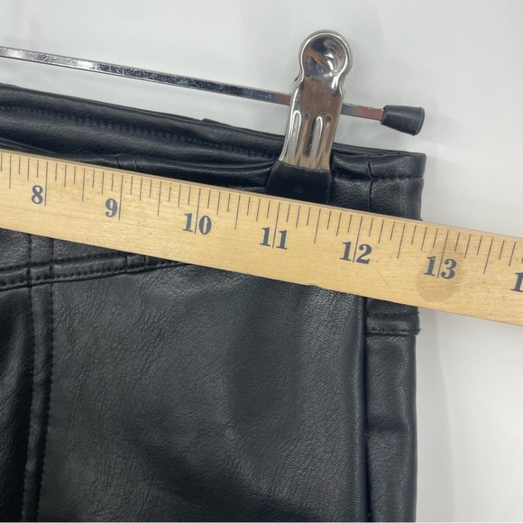 FASHION NOVA Katiana Faux Leather Flare Pants Black Size XS - Picture 6 of 9